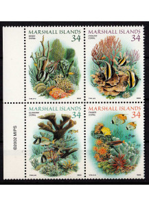 MARSHALL 2002  francobolli serie completa nuova Yvert e Tellier 1505-8